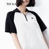 MO&Co. Sporty Knit Polo Collar Short Dress