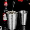 Прочная кружка из нержавеющей стали 304 объемом 350 мл в индустриальном стиле серебристого цвета для кемпинга