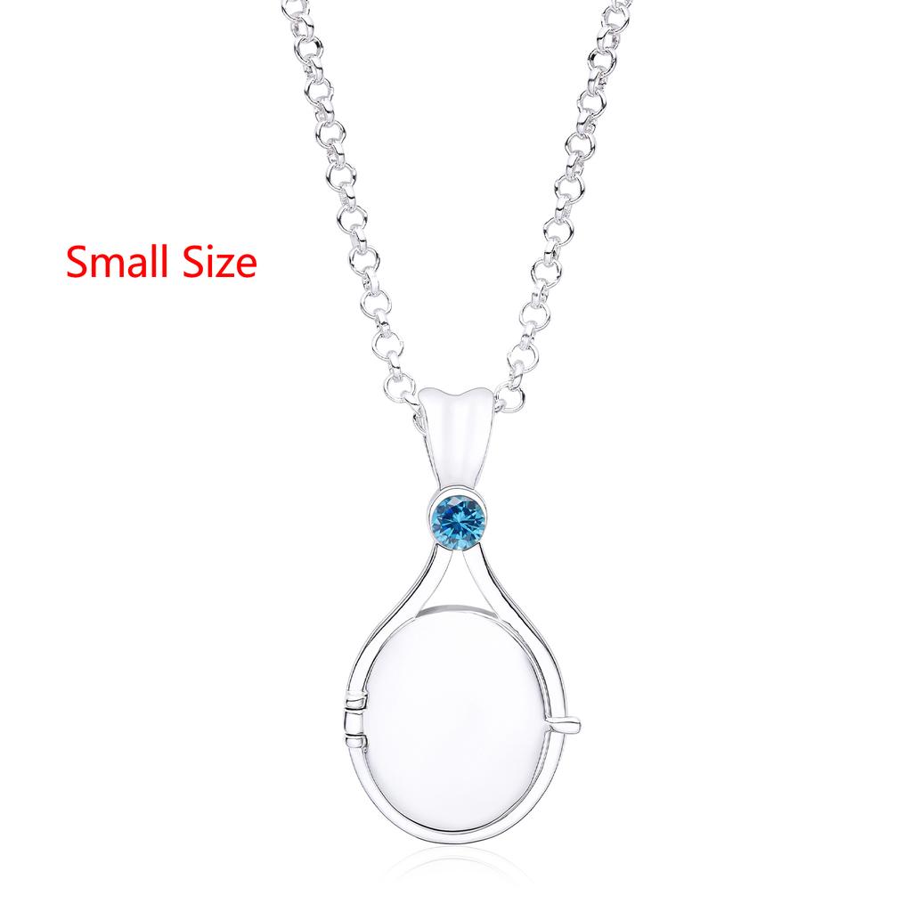 H2o Openable Metal Shell Pendant Necklace Silver Color with Crystal Mermaid Tv Movies Jewelry for Women Girls Cute Necklaces