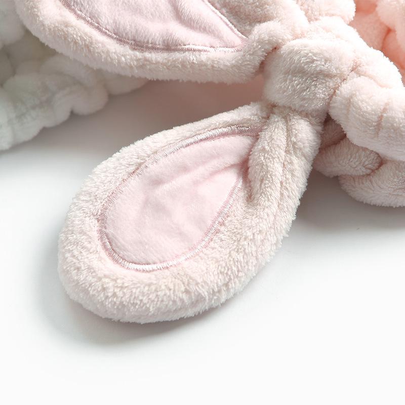 Супер милая трехмерная проволочная кроличья ушка пушистая повязка для мытья лица маска для макияжа женские аксессуары для волос головной убор