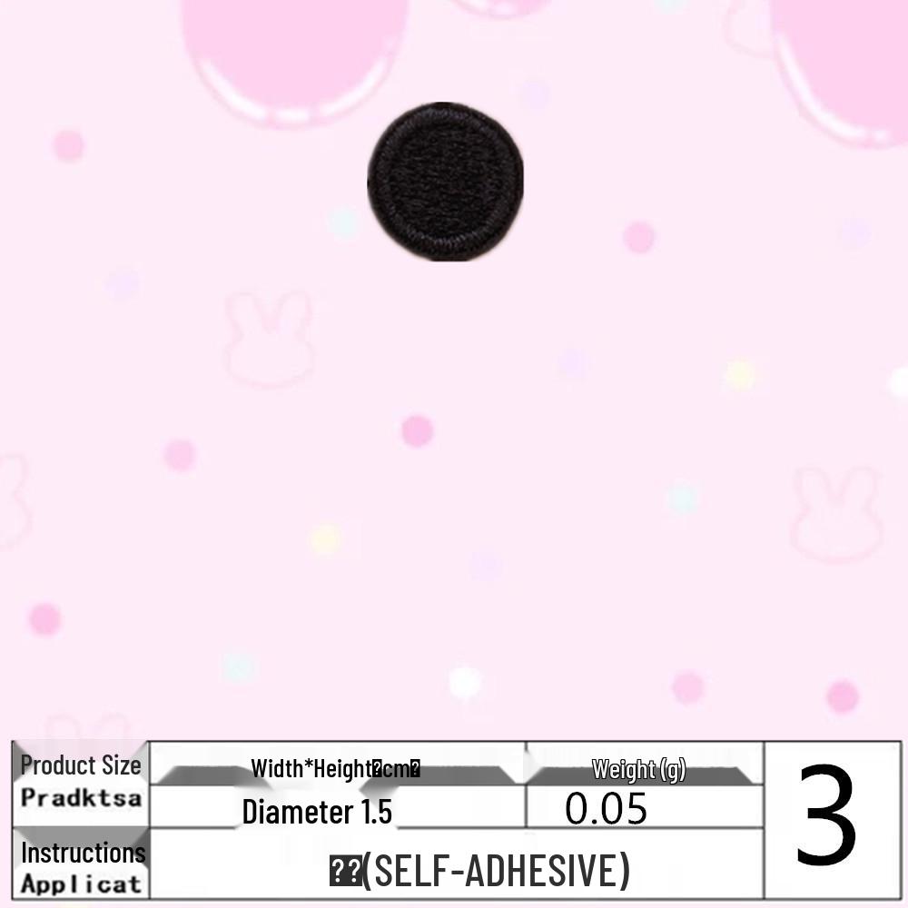 Polka Dot Fabric Patch: Creative DIY and Clothing Decoration Accessory