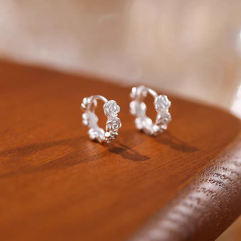 Серьги-кольца из стерлингового серебра 925 пробы: 2025 Современный Нишевый Дизайн - Элегантный и Роскошный для Женщин