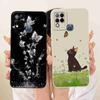 For Infinix Hot 10s Case Fashion Butterfly Painted Soft Silicone Phone Cover For Infinix Hot10s Hot 10s X689B X689 Cases