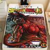 Фланелевое одеяло с принтом персонажей Dragon Ball, Высококачественное, Удобное для всех сезонов, Декор для дома, Тепло и уют, Идеально для рождественских подарков