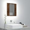 VidaXL LED Bathroom Mirror Cabinet Smoked Oak 40x12x45 Cm, Bathroom Mirror Cabinet, Mirror of 822833