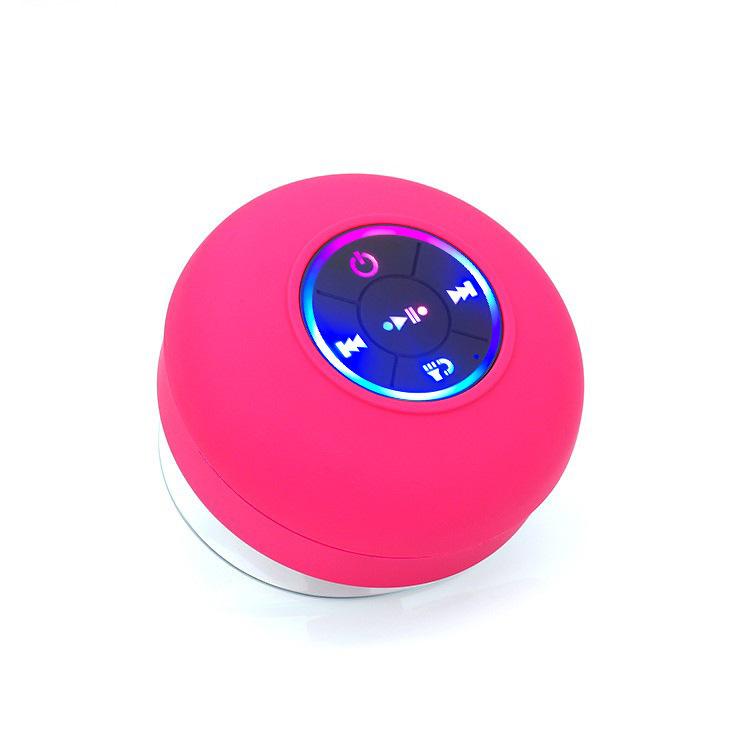 Светодиодный цветной водонепроницаемый Bluetooth-динамик с присоской