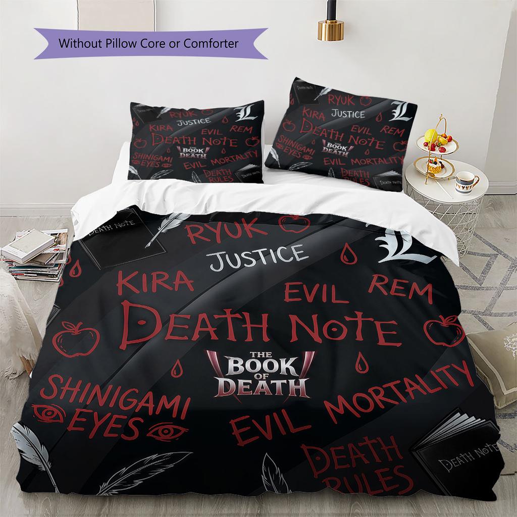 Death Note Soft Duvet Cover Children's Bedding Set,Extra Large Size Ideal Gift Various Sizes Available -HE183