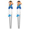 Корректирующие палочки Edison Pororo из нержавеющей стали, уровень 2, для правой руки, синие (полиция), 2 куска