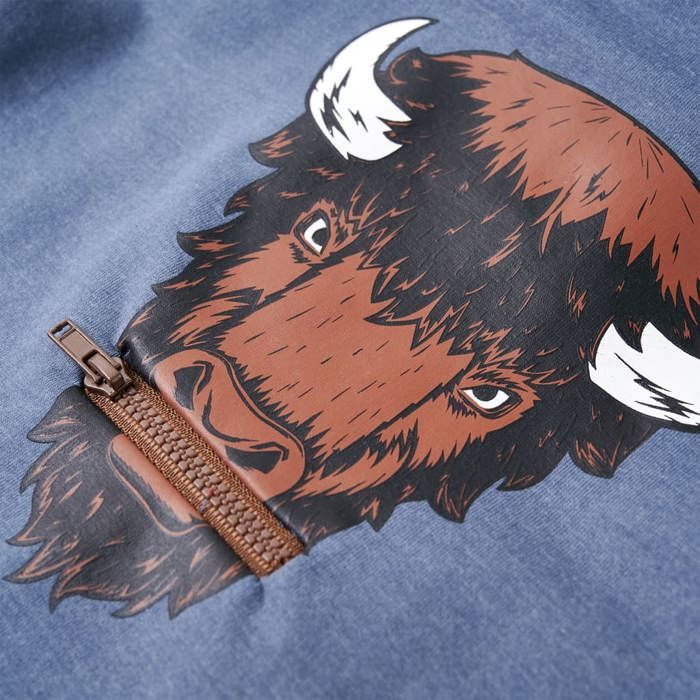 Sweatshirt à capuche pour enfants bleu mélange 92/104/116/128/140