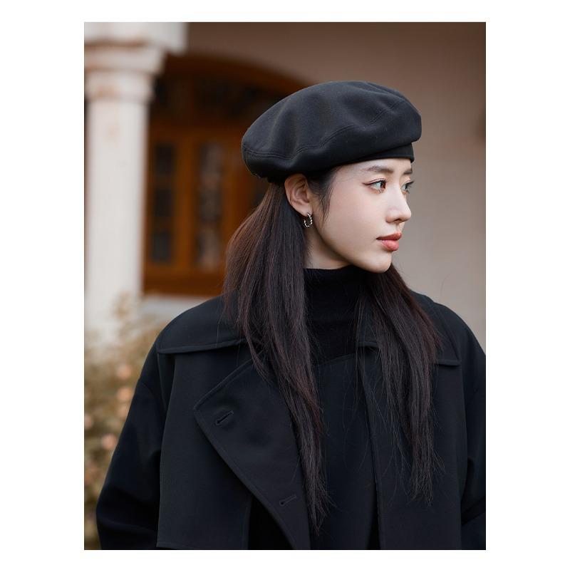 Осенне-зимняя новая шляпа, женский берет на пуговицах, осенне-зимняя шляпа художника, художественная ретро-шляпа Bud