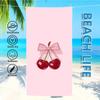 CHERRY cartoon Towel Textile Bathrobe Beach Quick-Drying Lightweight Portable Camping Swim Pool Travel