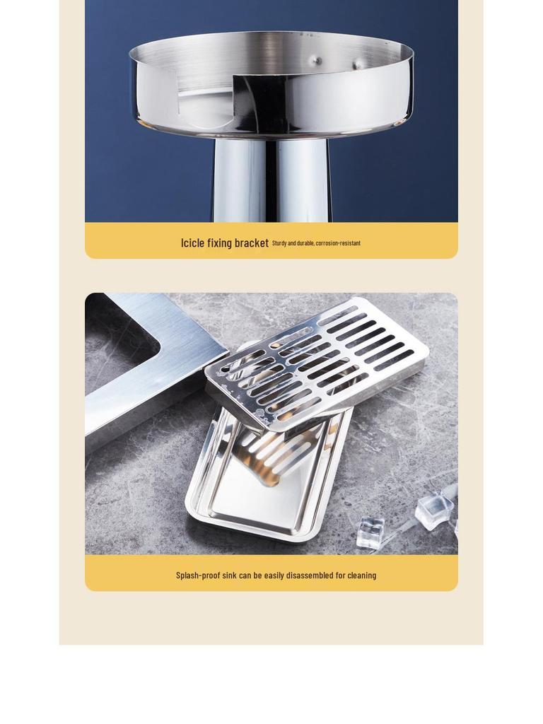 Stainless Steel Buffet Juice Dispenser with Faucet - Large Capacity Cold Drink Machine, Single or Double Head Options