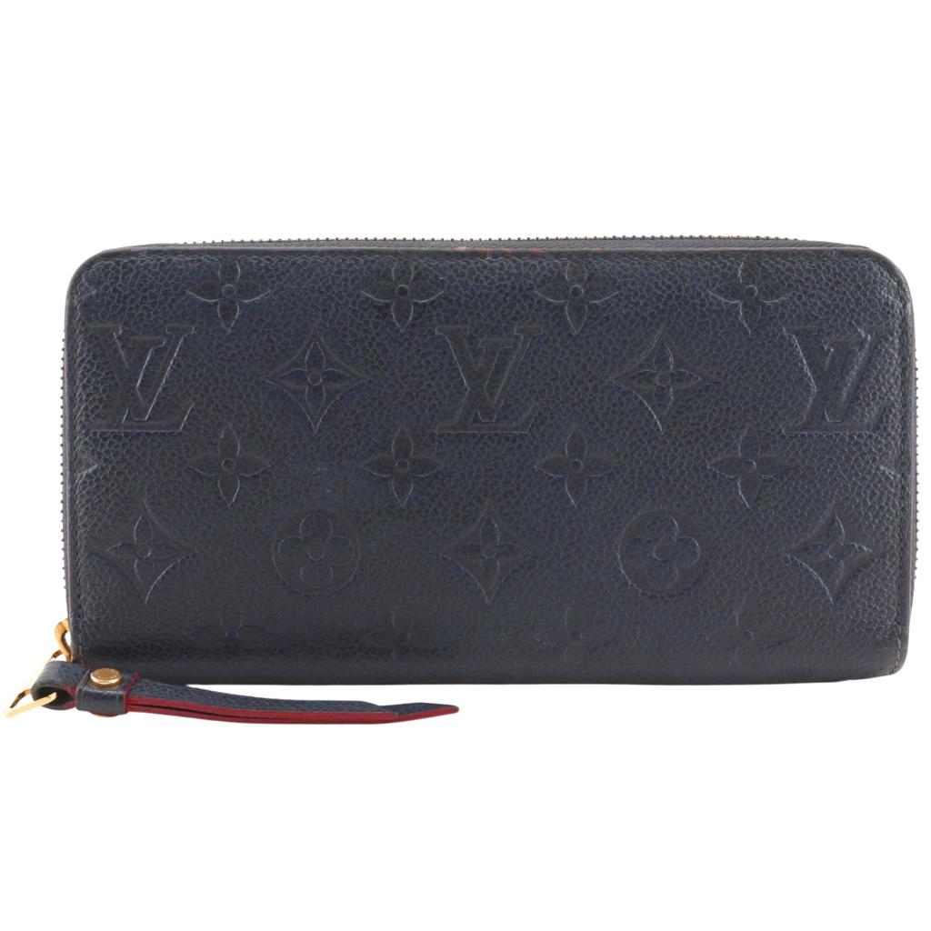 LOUIS VUITTON Zippy wallet Purse M62121 Marine Rouge Navy blue Monogram Ann Platt unisex Used