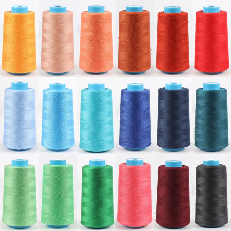 Polyester Sewing Tools Durable Sewing Machine 3500Yards/Roll 40 Colors Industrial Sewing Thread High Quality Overlocking Thread Popular Accessories