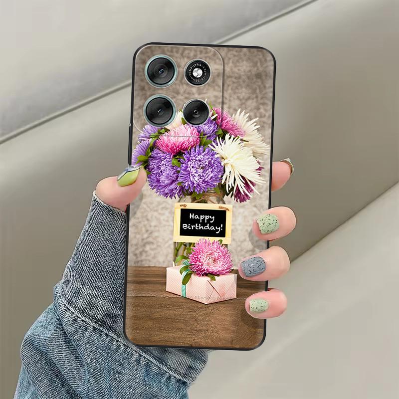 Чехлы для телефонов Для Motorola Moto G86 Чехол Для Moto G56 Мягкий Силиконовый Бампер Задняя Крышка Для Moto G86 Power motoG86 Чехлы Fundas