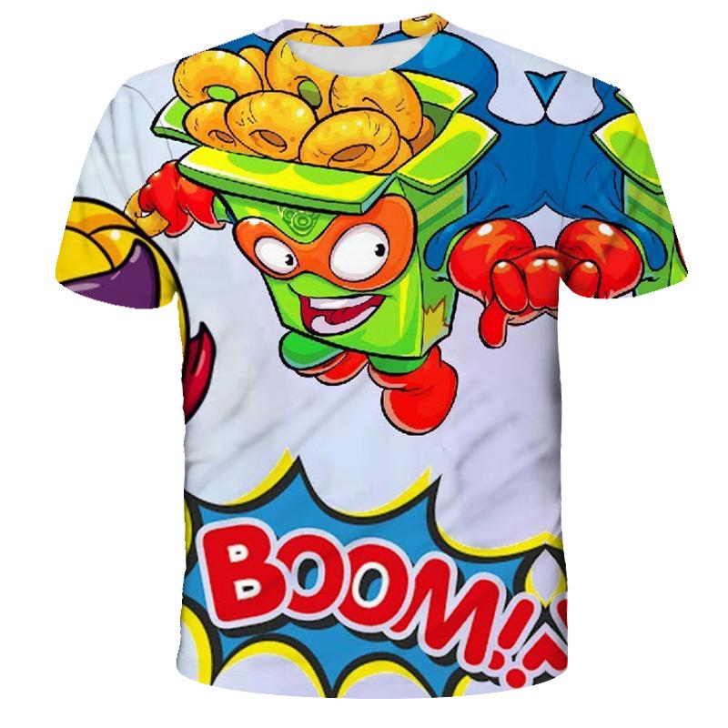 Одежда с героями мультфильмов Super Zings, футболка для детей, уличная одежда с короткими рукавами, детская футболка Superzings, детская одежда, топы