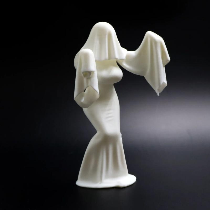 Хэллоуин Призрак Невесты Персонаж Скульптура Модель Украшения 3D Печать Украшения Креативная Женщина-Призрак Настольная Фигурка