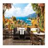 3D Обои Европейский Ретро Пейзаж Маленького Города Большая Фреска Кафе Ресторан Бар Настенная Фреска Для Стен