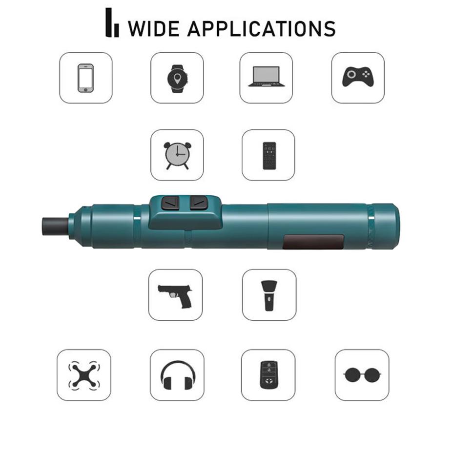 Mini Cordless Electric Screwdriver 3.6V Li-ion Adjustable Torque Portable Tool Kit Home DIY Electronics Repair Blue