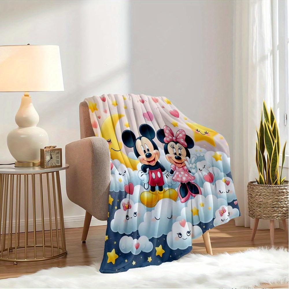 1pc Flannel Minnie and Mickey Romantic Valentine's Day Bedding Throw Blanket Sofa Cover