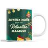 Mug - Noël Retraitée - Prénom - Cadeau Unique - Résistant Lave-vaisselle