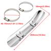 Chrome Curved Motorcycle Exhaust Pipe Heat Shield Cover for Honda VT750DC Shadow Spirit 2001-2007 VT750C2 Shadow Spirit 07-2009