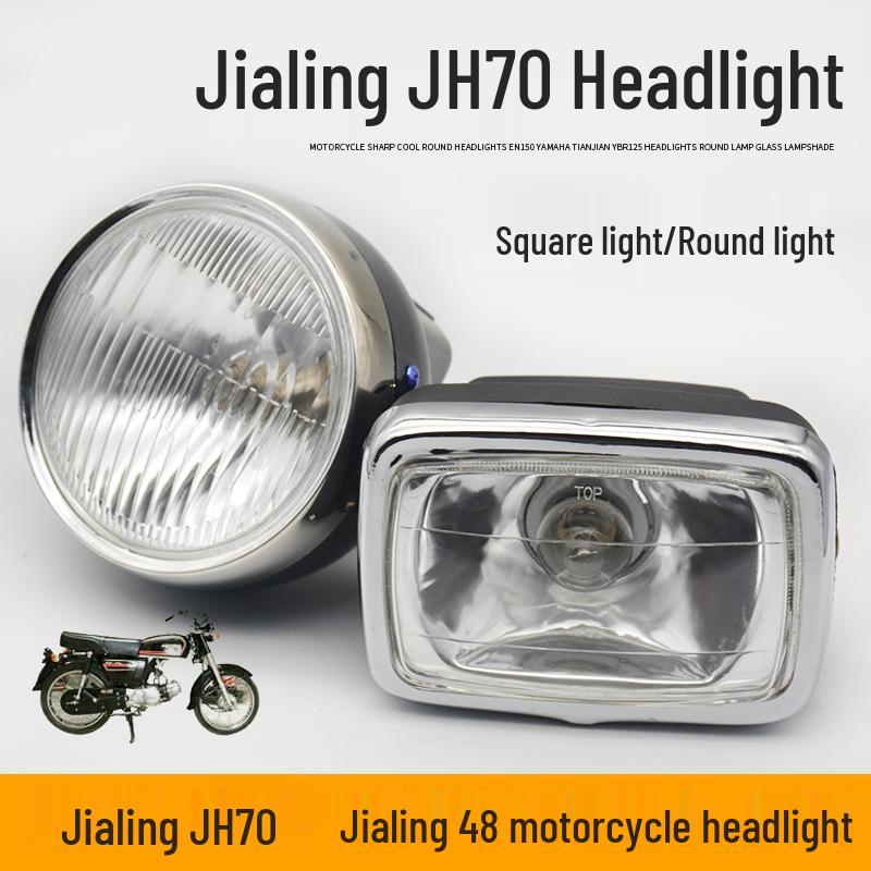 Сборка фары мопеда Jialing JH70: Квадратные и круглые варианты ламп для аксессуаров мотоциклов