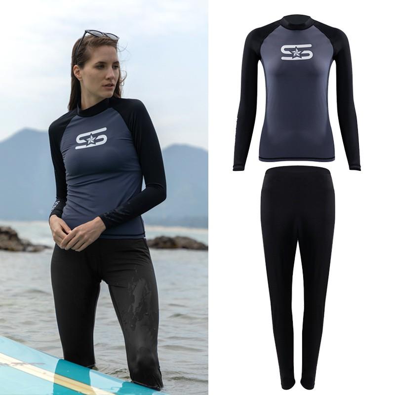 Womens Quick-Dry UV Protection Wetsuit Snorkeling Diving Surfing Swimming River Trekking
