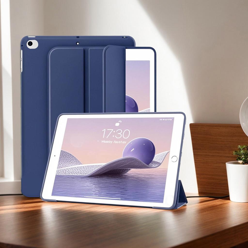Для iPad Mini 5 2019/ Mini 4 3 2 1 7,9 дюйма, Мягкий силиконовый чехол-книжка с трехскладной подставкой, Smart Case для iPad Mini 5 4 3 2 1