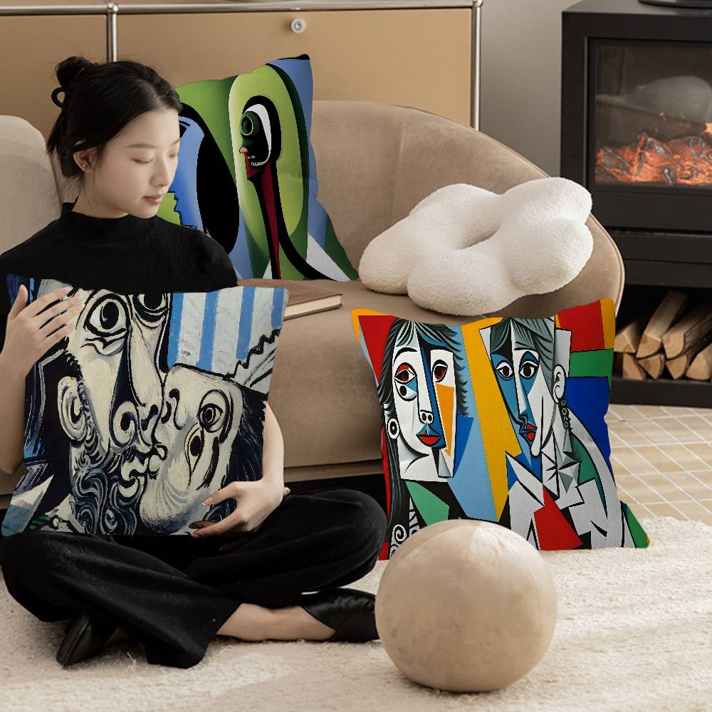 PPicasso Style Painting Cushion Cover Pillowcase Upholstery Sofa Throw Pillow Home Decor Pillowcas
