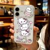 Чехол-витрина Tanghulu Kitty для Apple 17/16/15 Pro Max, Модный 13/14