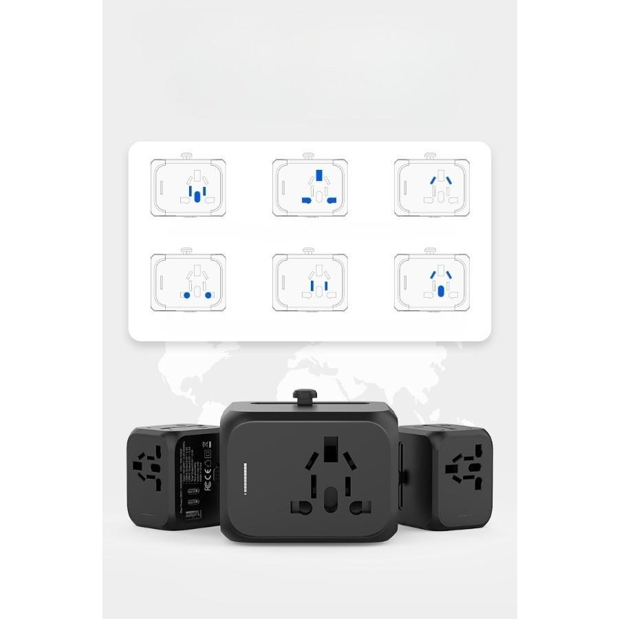 Transformer plug adapter, socket converter, multi-country adapter, 2.4A multi-function socket, travel adapter plug
