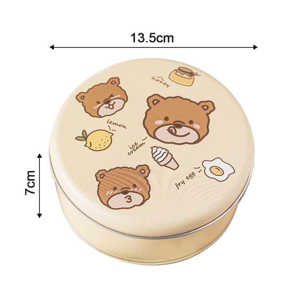 Мультяшная подарочная коробка, упаковочный чехол, жестяная коробка для печенья, коробки для упаковки конфет, круглая банка для хранения печенья