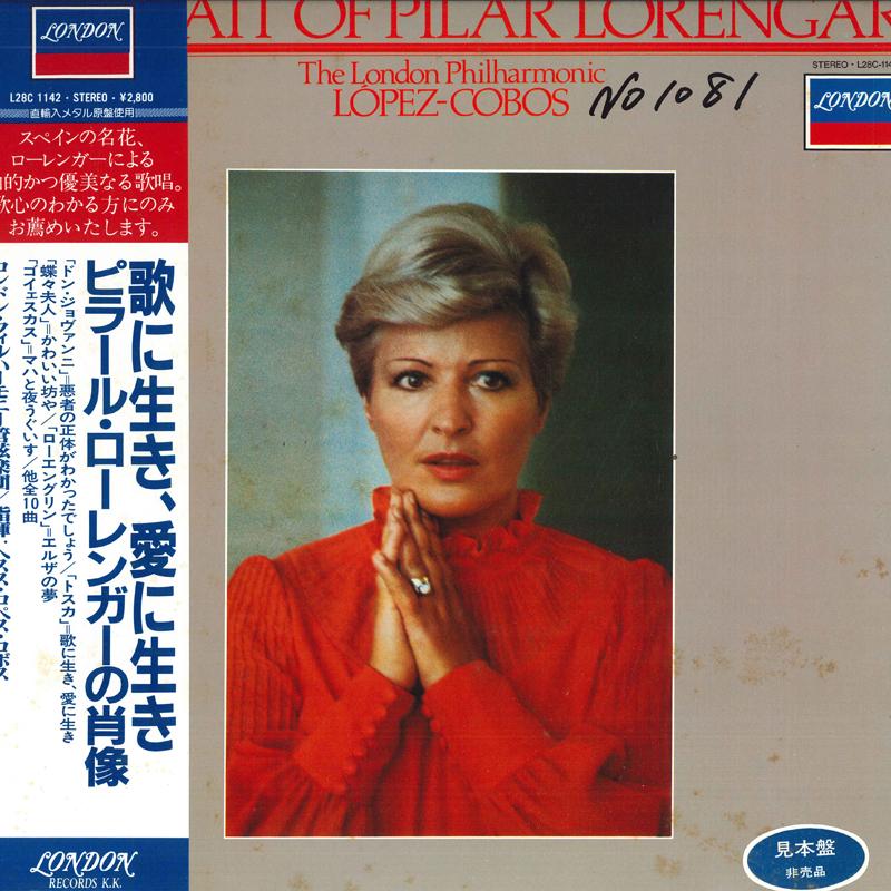 LP Record PILAR LORENGAR LOPEZCOBOS THE LO Portrait Of Pilar Lorengar L28C1142PROMO LONDON Japan Classical Used