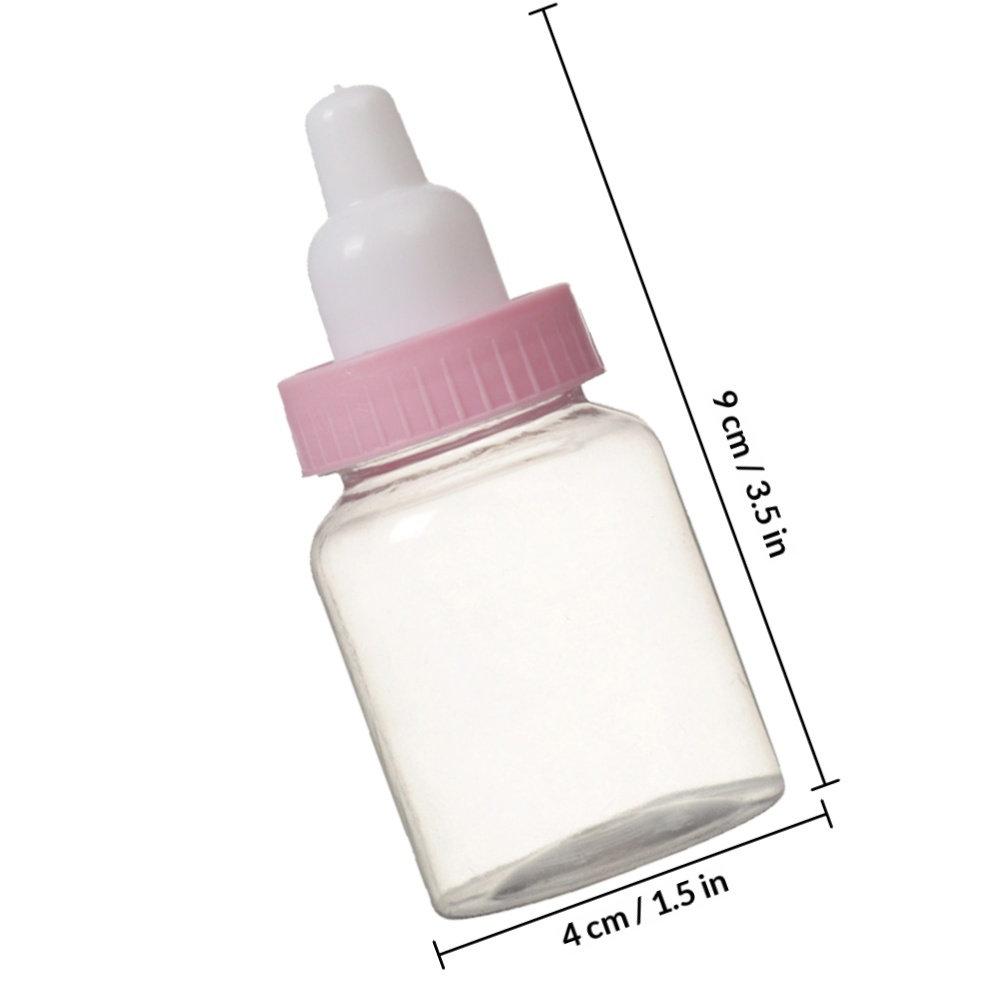 24Pcs Cute Feeder Shaped Candy Bottles Shower Favors Boxes Gender Reveal Party Supplies Plastic Candy Containers for Party