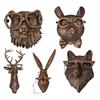 Винтажная голова животного настенное украшение для дома, офиса, гостиной, настенное искусство, смола