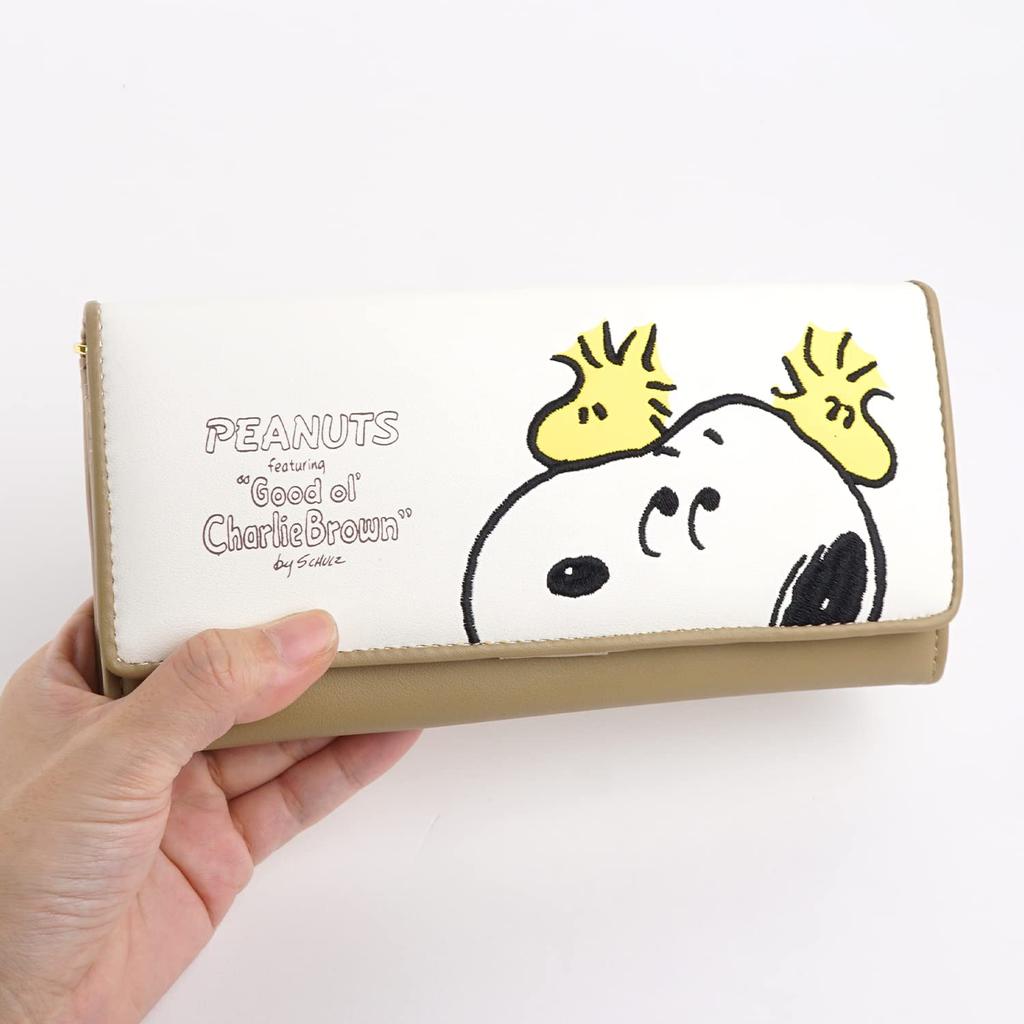 Snoopy Long For Coin Кошелек Милый Peanuts SNOOPY PEANUTS Персонаж Большой Рождественский [E-mono] Кошелек, Кошелек, Женский кошелек, Взрослые, Вышивка,