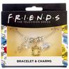 FRIENDS TV Show Charm Bracelet with four charms