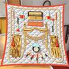 Летний солнцезащитный платок 90*90 см, квадратный головной платок, женский шелковый шарф, модный высококачественный платок, бандана с новым принтом, популярный шарф