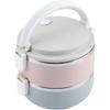 Portable Bento Boxes Adult Lunch Box Stainless Steel Stackable Lunch Box Container Bento Box Food Container (The second layer 1400ml)