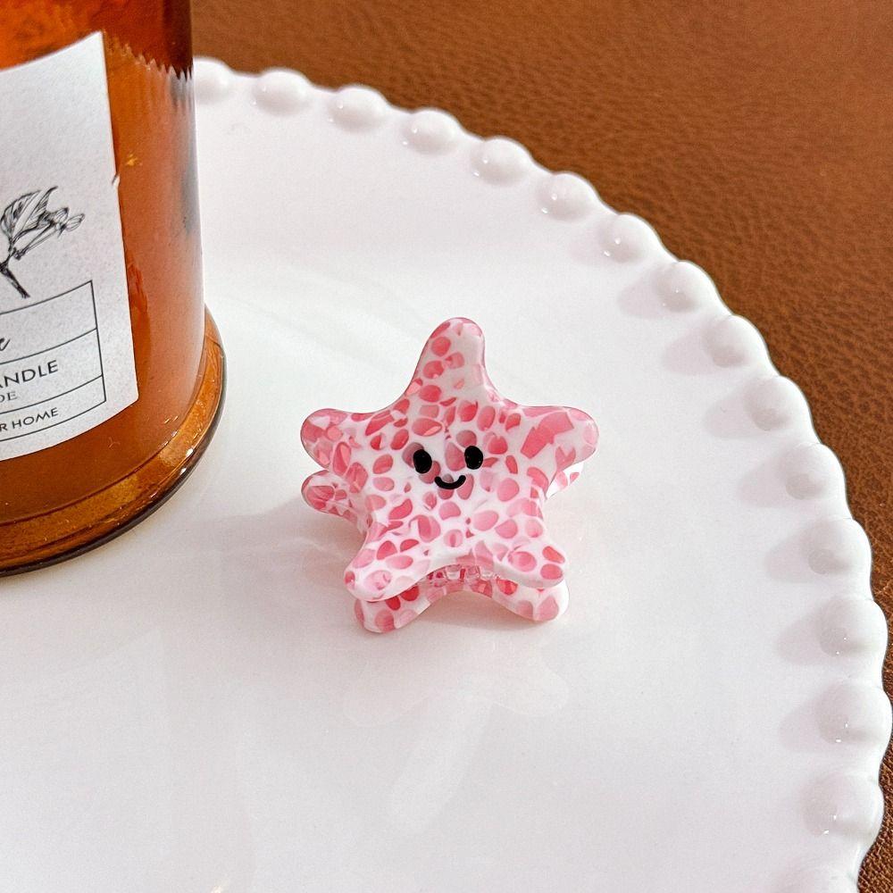Acetic Acid Starfish Hair Claw Hair Clip Mini Hair Claw Cute Hair Crab Clip Headdress