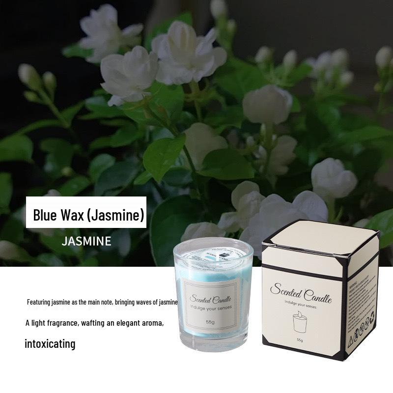 Cross-Border Aroma Candle: Long-lasting Soy Wax in Glass Cup for Home and Hotel Use