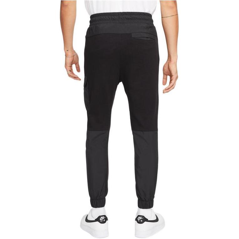 Nike Мужские вязаные спортивные штаны Черные с умеренной манжетой CV8988-011