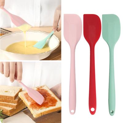 Силиконовая лопатка для крема, антипригарный скребок для сковороды, термостойкий кухонный инструмент для выпечки, лопатка для торта своими руками для выпечки, переворачивания и жарки