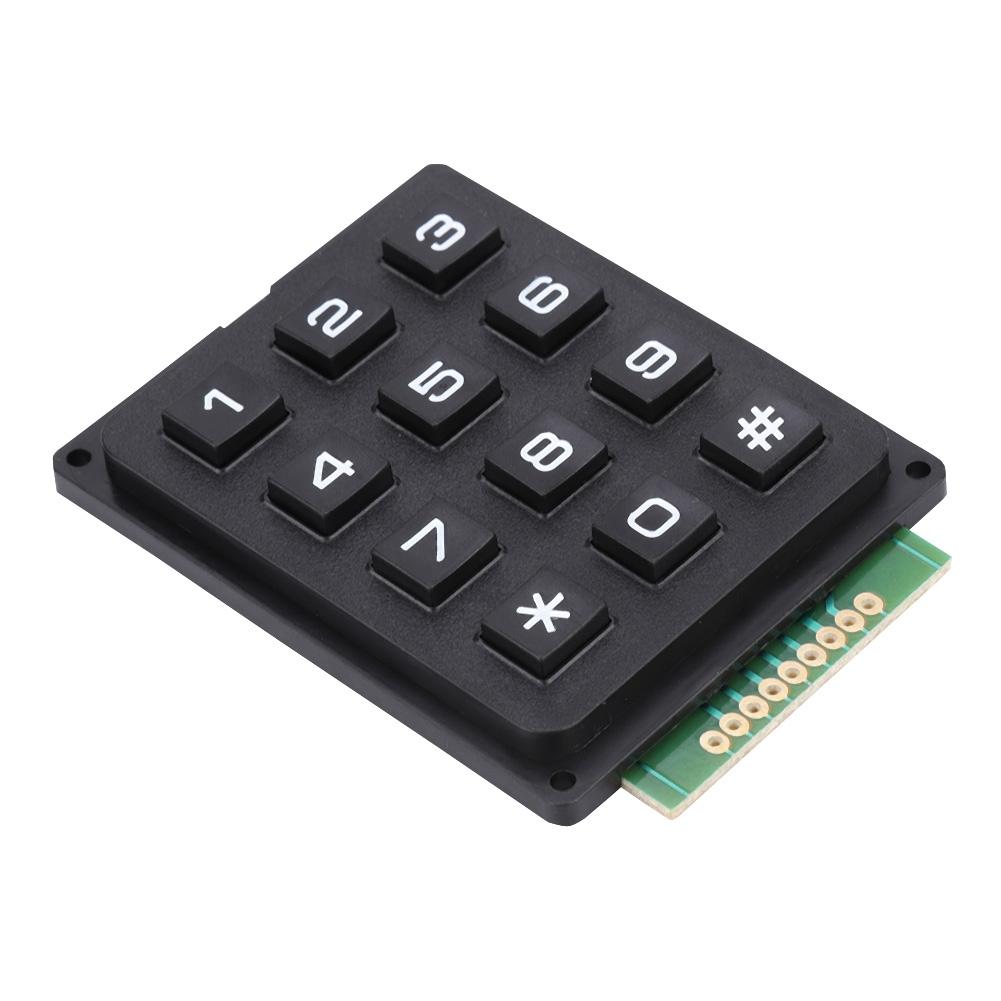 Keyboard Modules with 12 Keys 3x4 Push Buttons External Keypad for MCU