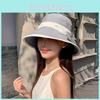 Summer Sun Shield Hat With Wide Brim And Butterfly Bow For Outdoor Casual And Fashion