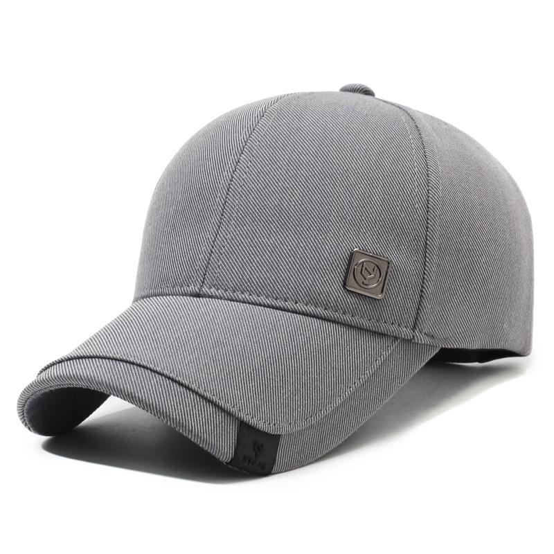 Spring Autumn Cap Men's Middle-Aged and Elderly Iron Standard Baseball Cap Peaked Cap Outdoor Sun Hat