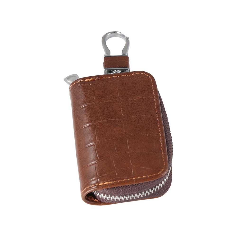 Men Crocodile pattern PU Leather Key Bag Case Zipper Key Case Bag Car Key Wallets Car Key Case