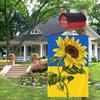 1/2/3Pcs 12" X 18" Sunflower Flag Patriotic Ukrainian National Flag Double Sided Garden Burlap Banner Decoration for Outdoor Home Yard Patio Decor