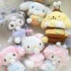 Sanrio Поле Цветущих Шепотов Куроми Синнаморолл KT Моя Мелоди Плюшевый Брелок каваи Цветочное Поле Китти Мягкая кукла Брелок для сумки подарок